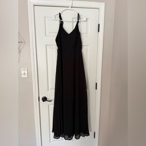 Lulu's Black Strappy Maxi Dress